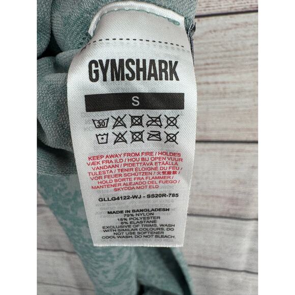 Gymshark Seamless Animal Print Leggings Womens Small Blue Compression - Picture 5 of 8